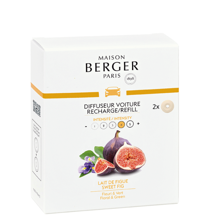 Maison Berger Set of 2 Sweet Fig Car Diffuser Refills